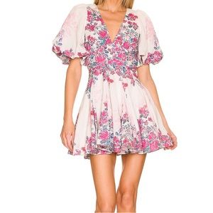 hemant and nandita floral tricolor dress